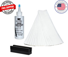Golf Club GRIP KIT 8 Tape Strips, Solvent, Vise Clamp, Regrip 8 Golf Clubs
