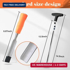 Golf Grip Removal Tool，11″ V-Groove Grip Remover Saver for Standard Length Swing