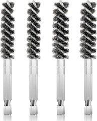 4pcs Golf Club Hosel Brush Stainless Steel Wire Drill Cleaning Tool for Wood Iro