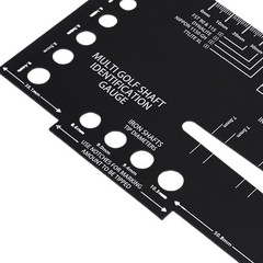 Heavy Duty Aluminum Golf Shaft Identification Ruler For Precise Tip Diamete GQSJ