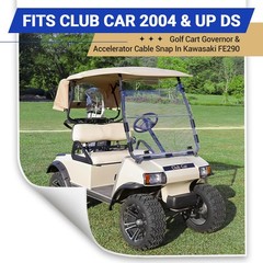 DRIVE UP Golf Cart Governor and Accelerator Cable Kit for Club Car DS black