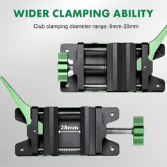 Durable Aluminum Golf Grip Vice Clamp CNC Machined Secure Club Repair