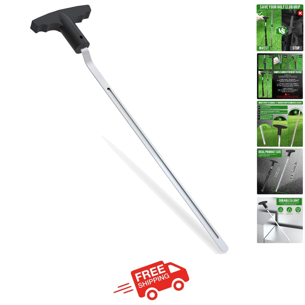 Golf Grip Removal Tool V Groove Grip Remover Saver 11″