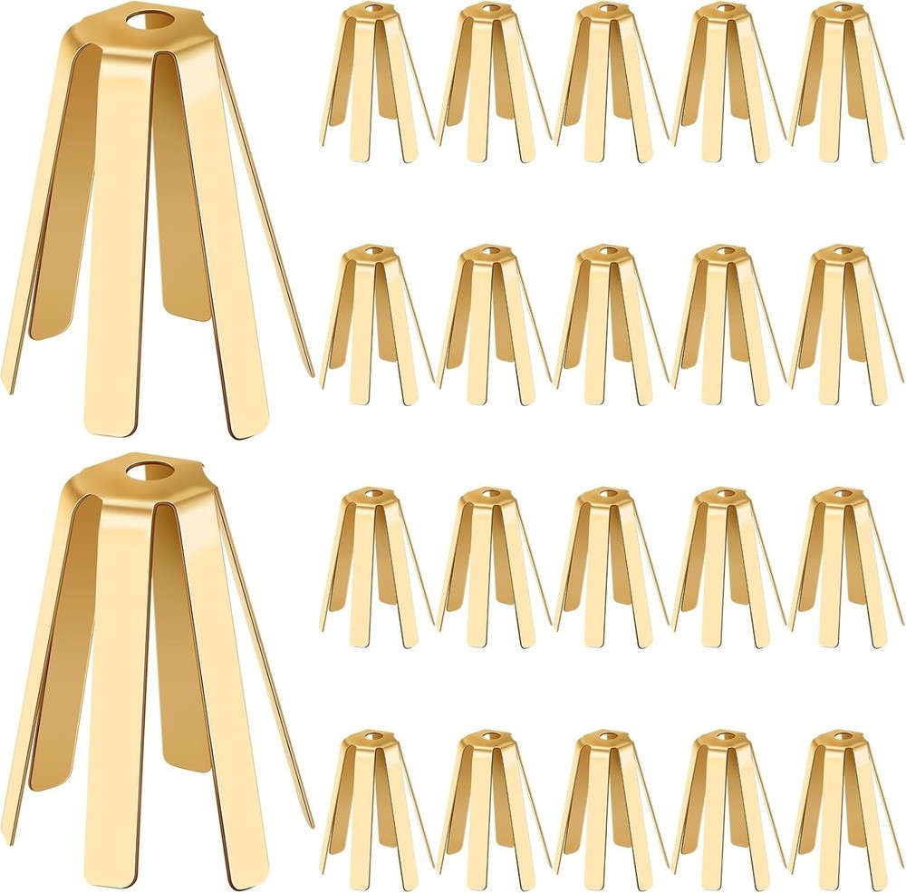 20Pcs Universal Brass Golf Shaft Shims 6 Legs Adjustable Golf Adapter Shims Fits