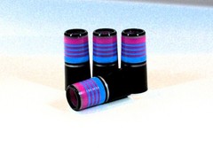 GRAIL GOLF HYPER-PREM IRON FERRULES .355 1.2″.550OD BLK, FUSHIA, 2 SIL RINGS LOT