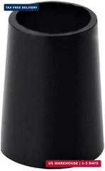 12-Pack Black .355″ Taper Tip Iron Ferrules – 3/4″ Height, Durable Plastic