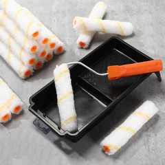Leumoi 100 Pcs 6 X 1/2 Paint Roller High Density Microfiber Roller Refills Mini