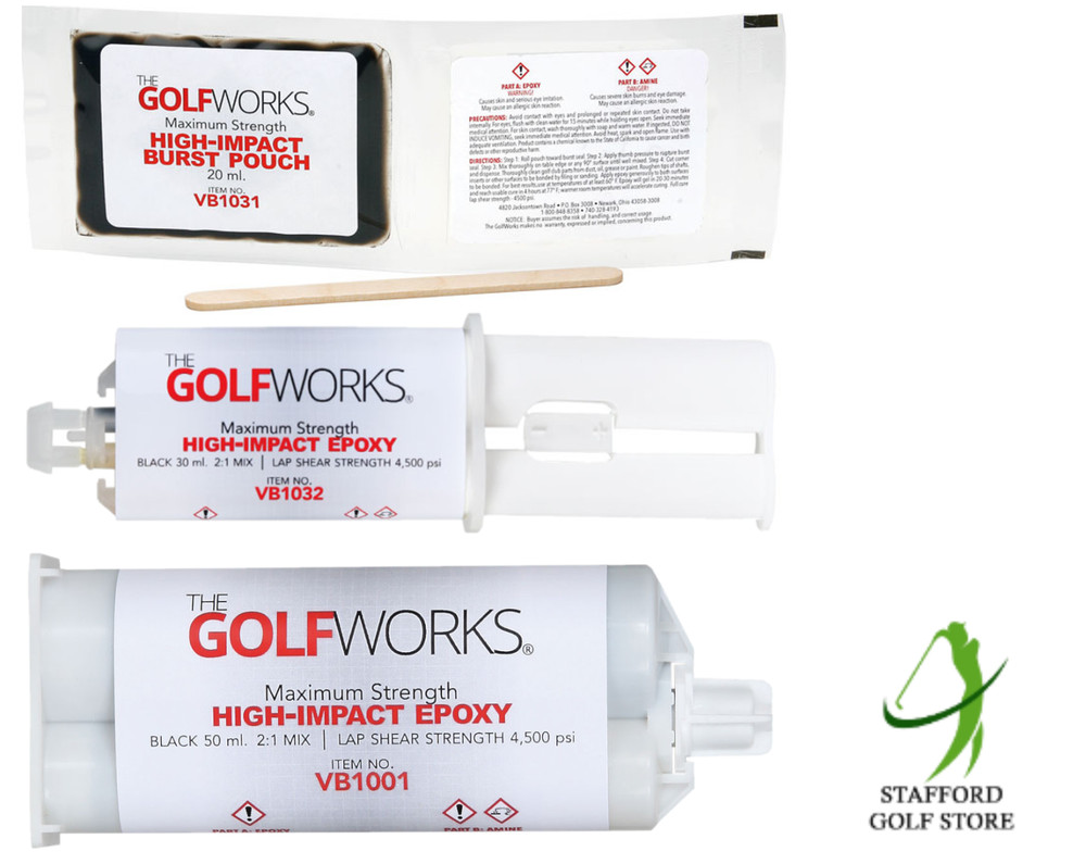 Golf Club Shafting Maximum Strength High Impact Epoxy 20ml/30ml/& 50ml