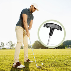 Golf Wrench Tool Stainless Steel Adjustable Golf Driver with Plastic Handle Golf