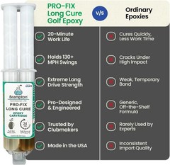 PRO-FIX 2-Part Golf Epoxy – Extra Strength, 20-Minute Work Life, Water Resistant