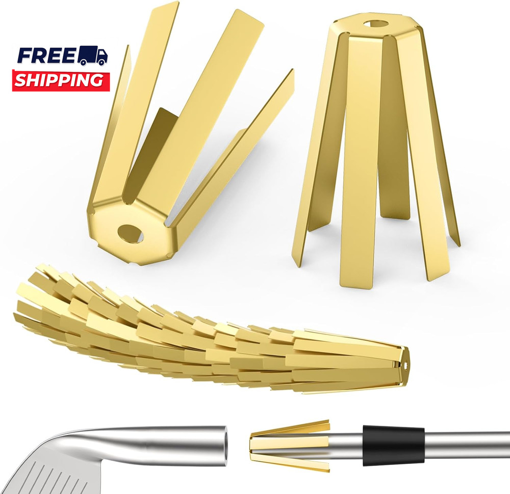 20Pcs Universal Brass Golf Shaft Shims 6 Legs Adjustable Golf Adapter Shims Fits