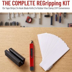 Golf Grip Kits for Regrip Golf Clubs Hook Blade,Grip,Rubber Vise Clamp