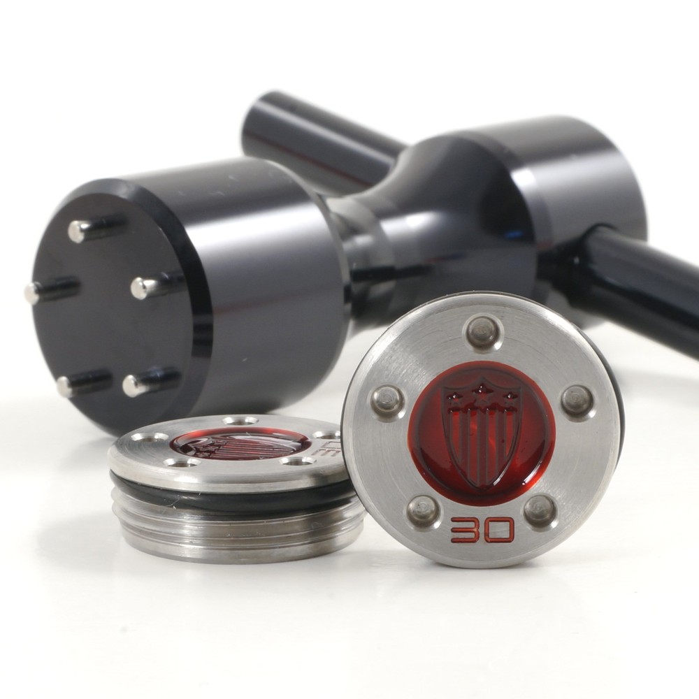 2 x 30g Red Weights for Scotty Cameron Putters + Black Wrench, “USA Shield”, NEW