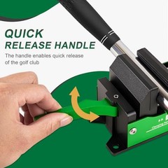 Golf Club Regripping Kit, Aluminum Vise Clamp with Quick Release, Rubber