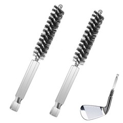 JJUNW 2 Pcs Golf Clubs Head Hosel Brush, Silver Shaft 3.1 inches,