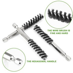 10PCS Golf Club Cleaning Brush Set – Stainless Steel Hosel Brush Tools