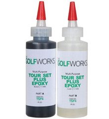 GolfWorks Tour Set Plus Golf Club Shaft Epoxy – 2) 4 oz. Bottles