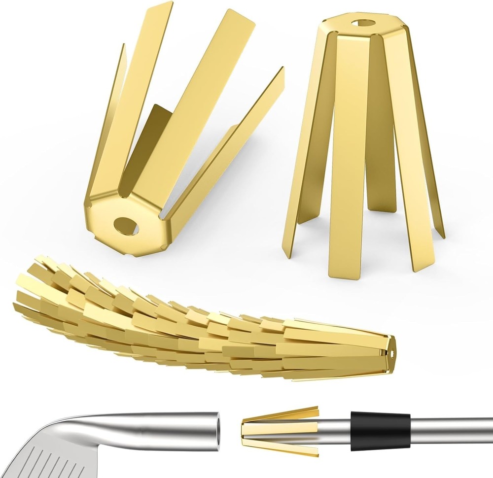 20Pcs Universal Brass Golf Shaft Adapter Shims 6 Legs Adjustable Golf Adapter…