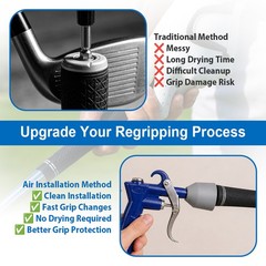 NEW For Golf Grips 2023 UPDATED Standard Installation Gun Air Pneumatic Tool USA