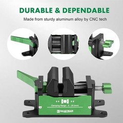 Durable Aluminum Golf Grip Vice Clamp CNC Machined Secure Club Repair