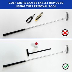Golf Grip Removal Tool,Black V-Groove Grip Remover Saver 11″ for Standard Length