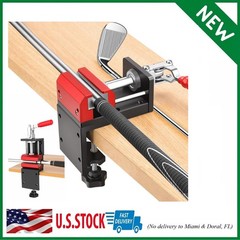 Golf Grip Kit for Regripping, 2-In-1 No Drill Aluminum Golf Shaft Clamp, 360� Sw