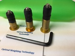 Tour Lock Pro Counter Balance 3-Weight Package(GOLD-20g,25g,30g)w/ Tool/Manual