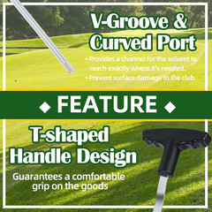 Golf Grip Removal Tool, 12″ V-Groove Grip Remover Saver for Standard Length Swin