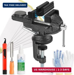 AugFir Golf Grip Kit for Regripping Golf Clubs, Portable Table Vise Rubber Clamp