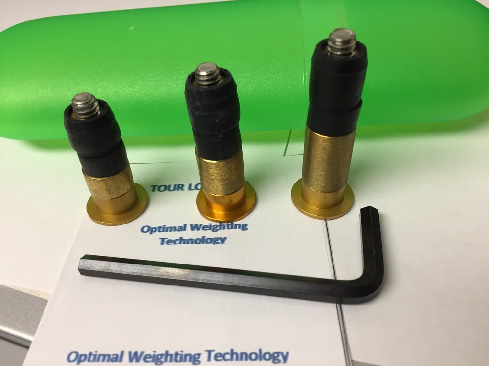 Tour Lock Pro Counter Balance 3-Weight Package(GOLD-20g,25g,30g)w/ Tool/Manual
