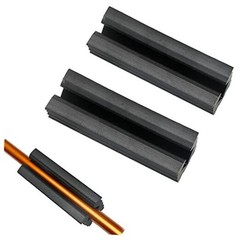 2PCS Golf Shaft Clamp Golf Vise Clamp Rubber Reshafting Head Extractor Grip
