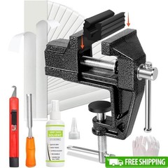 Golf Grip Kit for Regripping Golf Clubs Include Portable Table Vise Rubber Clamp