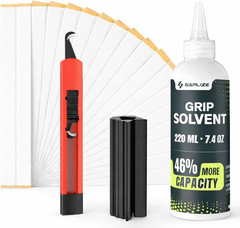Grip Repair Kit for Regripping Golf Club Tapes, Solvent, Hook Blade,Clam