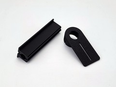 Golf grip replacement tools, shaft clamping jaws, slide on head alignment aid