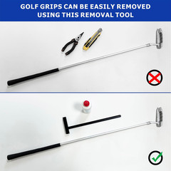 Golf Grip Removal Tool,Black V-Groove Grip Remover Saver 11″ for Standard Length
