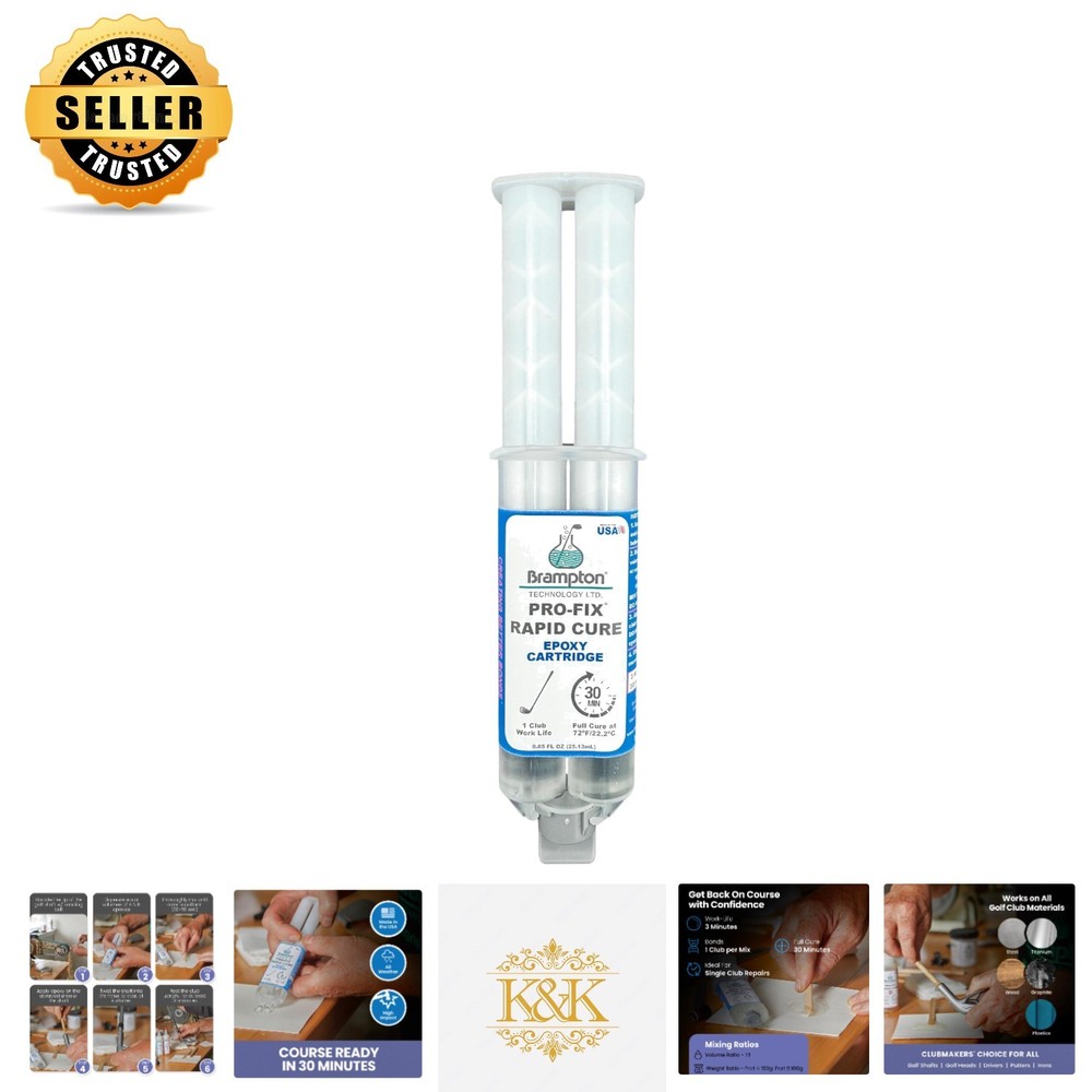 Professional-Grade Rapid Cure Golf Epoxy – Durable Club Repair in 30 Minutes
