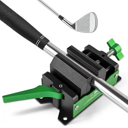 Golf Club Regripping Kit, Aluminum Vise Clamp with Quick Release, Rubber