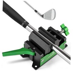 Golf Club Regripping Kit, Aluminum Vise Clamp with Quick Release, Rubber
