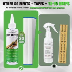 Golf Grip Kit for 20 Clubs with Solvent Tape Hook Vise Clamp