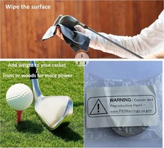 TANGXIA Golf Lead Tape 1/2inx60in 2 Grams Per Inch High Density Adhesive