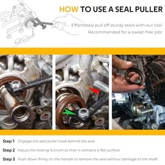Shaft Type Seal Puller, Universal Seal Removal Tool for Camshaft and