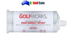 The GolfWorks Maximum Strength High Impact 2:1 Epoxy Cartridge -50ml Blk -VB1001