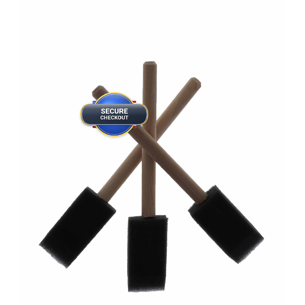 Wallec 1 Inch Jen Manufacturing Orginial Poly-Brush Foam Disposable Brush 48 Per