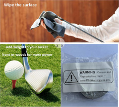Golf Lead Tape 1/2″ X 60″, 2 Grams per Inch High Density, Add Swing Weight Self-