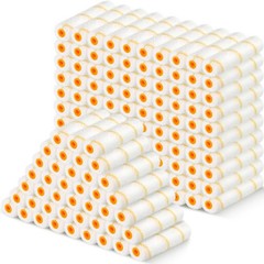 Leumoi 100 Pcs 6 X 1/2 Paint Roller High Density Microfiber Roller Refills Mini