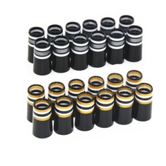 12pcs Gold/Grey Rings Golf Iron Ferrules Premium .370 Ferrule Caps Fit All Iron
