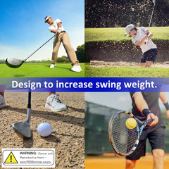Golf Lead Tape 1/2″ X 60″, 2 Grams per Inch High Density, Add Swing Weight Self-