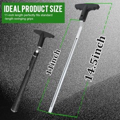 Golf Grip Removal Tool, 11″ V-Groove Grip Remover Saver for Standard Length Swin