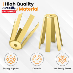 20Pcs Universal Brass Golf Shaft Shims 6 Legs Adjustable Golf Adapter Shims Fits