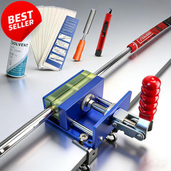 Golf Grip Regripping Kit Drill Free Vise Clamp 13 Tape Solvent Tool Set – US